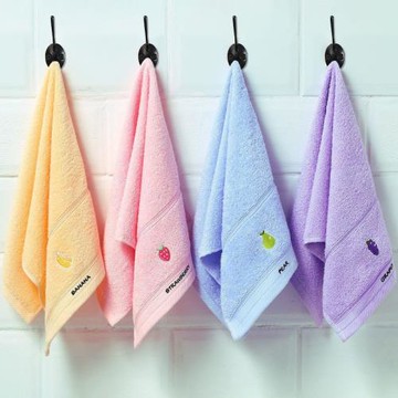 純棉毛巾兒童洗臉家用寶寶柔軟全棉小毛巾吸水不掉毛嬰兒面巾批發