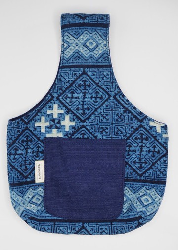 用印花錦邁棉布製成的腕包