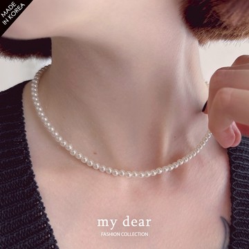 LULUS韓製/白月光珍珠項鍊白【A08240002】正韓240308