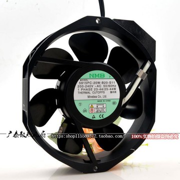 高效散熱 工業風扇 小型軸流風機 控制箱/機殼散熱5915PC-20W-B20-S11/S05/S12 17238原裝NMB金屬葉耐高溫風扇 220V