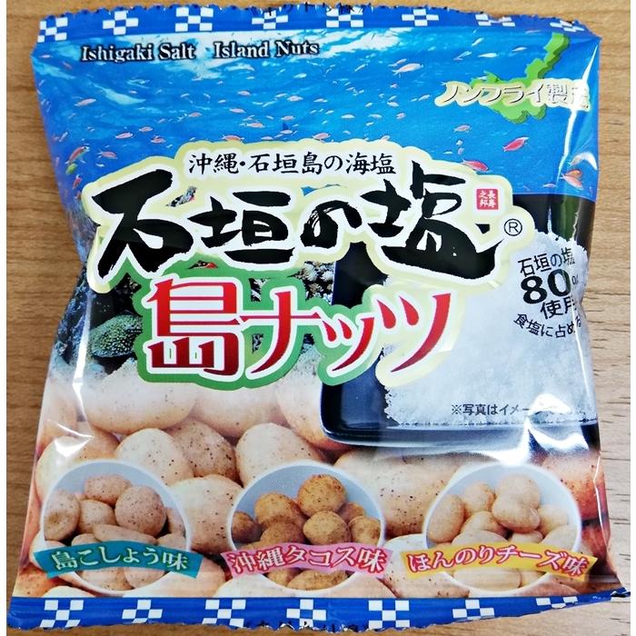 石垣の塩 島ナッツ 1袋16g×10袋セット 送料無料 沖縄 お土産 人気 おつまみ メール便 ポイント消化 落花生 ピーナッツ 島こしょう タコス チーズ ヒハツ