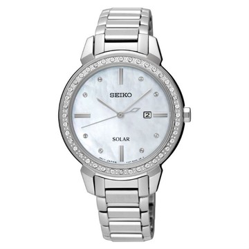 seiko SK037精工錶 CS V137-0CV0S(SUT327P1) 施華洛世奇水晶鑽錶 / 白 32.1mm｜樂天全館特惠中★指定刷卡回饋10%