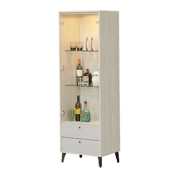 唯熙傢俱-海頓白雲木2尺展示櫃