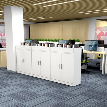 可開票 文件資料櫃 收納櫃 資料櫃辦公室 辦公室隔斷屏風柜花槽文件柜矮柜木質資料柜帶鎖檔案小型邊柜儲物