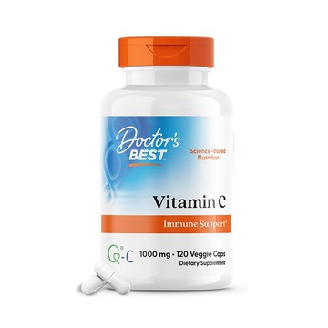美國代購！原裝正品Doctor's Best VitaminC維他命C含Q-C 1000mg120粒