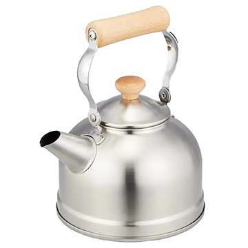 FREIZ 和平 IH爐適用 坪名山 笛音熱水壺 日本製 EM-054 2.5L  銀色 + 木柄  1個