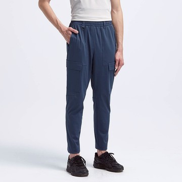 【寶特瓶紗】台灣製COZEE-高彈飛梭窄管工裝褲-藍雁