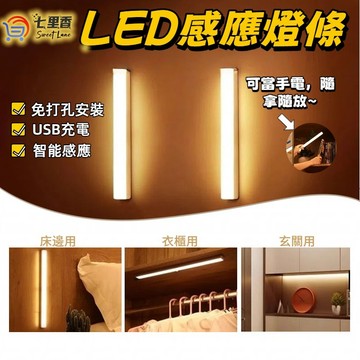 感應燈 衣櫃燈 小夜燈 床頭燈 USB充電 led感應燈 20-30公分磁吸燈 感應燈條 櫥櫃燈 走廊燈 感應夜燈 臥室