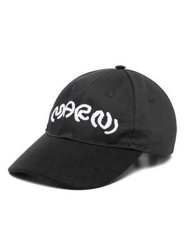 Marni - logo-embroidered cotton baseball cap - unisex - Cotton - S - 00N99 BLACK
