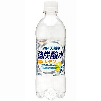 日本サンガリアベバレッジカンパニー 伊賀の天然水 強炭酸水 レモン 500ml
