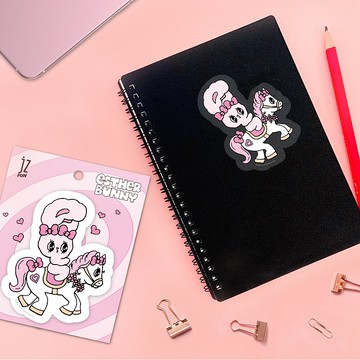 JzFun / Esther Bunny艾絲樂小兔 防水萬用貼紙(旋轉木馬)