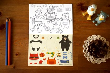 明信片貼紙組: 動物變裝趴