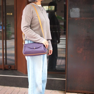 原創皮革 知性日本摺邊側背包 Made in Japan by CHAM