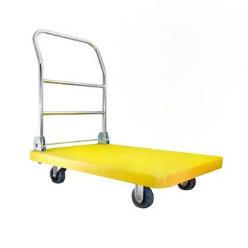 得貹 塑鋼平板車(黃) 600x900mm 附5吋W全效輪 台灣製 /台【CUBE卡最高10%回饋】