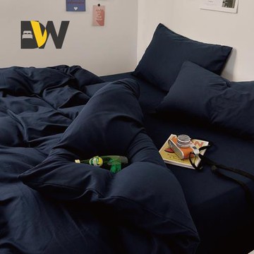 夢之語 柔舒棉 素色床包枕套組 被套 (藍色歐巴) 單人/雙人/加大 加高35cm