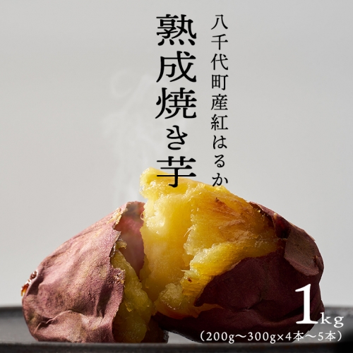 oimo_tokyo 熟成 焼き芋 八千代町産 紅はるか 1kg 4本 ～ 5本 冷蔵 冷やし やきいも 食物繊維 さつまいも 美容 健康 スイーツ おやつ 小分け 茨城県産 [BY001ya]