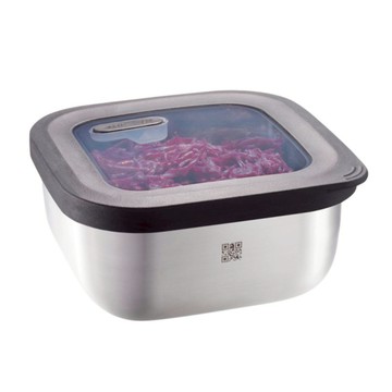 GEFU 不銹鋼微波保鮮盒 方形 900ml  1個  1個容器 + 1個密封蓋