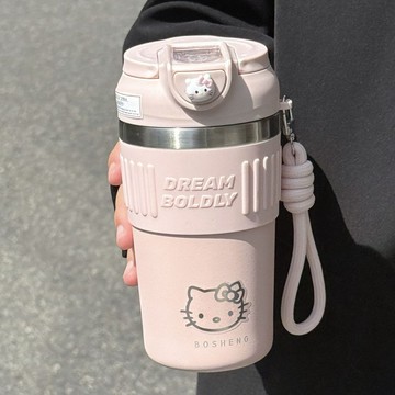 YOG-帕恰狗高顏值女生可愛保溫杯咖啡杯學生吸管杯子保冷隨手水杯子