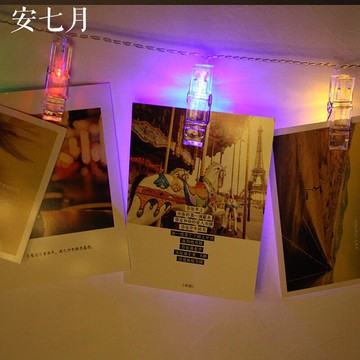 照片夾子燈led照片墻小彩燈閃燈串燈滿天星裝飾房間布置改造宿舍