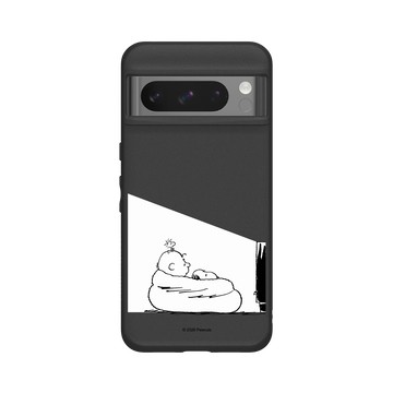Pixel 8 Pro SolidSuit 黑 - 史努比 Snoopy - Snoopy&Charlie Brown追劇時間