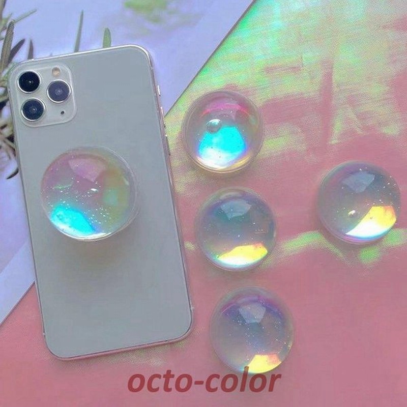スマホグリップ 韓国 グリップトック スマホリング クリア 透明 オーロラ ドーム クリア シンプル かわいい おしゃれ スマホスタンド Griptok 落下防止 お揃い 通販 Lineポイント最大get Lineショッピング