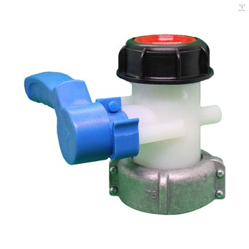 Toyutw)75mm 出水水龍頭用於 IBC 水箱排水適配器水龍頭適配器閥門旋塞雨水箱排水水龍頭用於 IBC 油箱配件