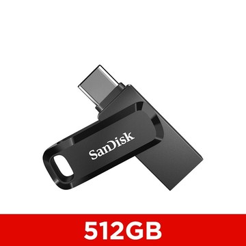 SanDisk Ultra Go Type-C 雙用隨身碟 黑 512GB(代理商貨)_四色可選