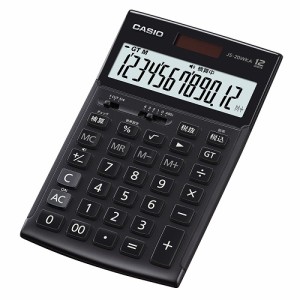 CASIO(カシオ) JS-20WKA-BK-N(ブラック) ジャストタイプ 実務電卓 12桁