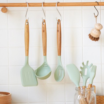 桃鳶 硅膠鍋鏟家用不粘鍋專用炒菜廚具食品級耐高溫鍋勺鏟子