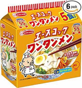 エースコック ワンタンメン 5食×6個