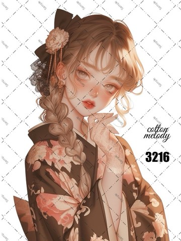 original sticker no.3216 人物貼紙 原創貼紙 原創人物貼紙 裝飾貼紙 cotton melody