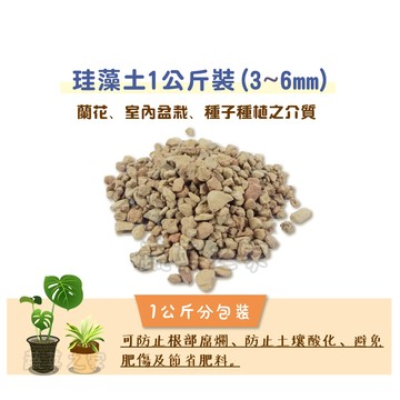 珪藻土(矽藻土顆粒)1公斤裝(3~6mm) 4包/組