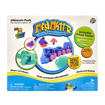 MAd MATTR 瘋狂博士MM沙 多元創意立體積木禮盒  紫色 + 湖水綠  545g  1盒