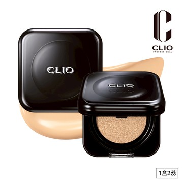 CLIO珂莉奧 黑鑽裸光濾鏡氣墊粉餅 SPF40， PA＋＋（23N自然色）