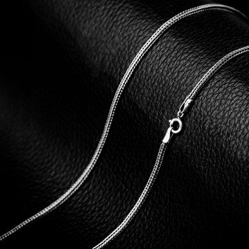 【JK銀飾】簡約氣質蛇骨／925純銀【項鍊】