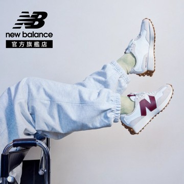 【New Balance】 NB 復古鞋_女性_灰白紅_WS327KA-B楦 327 (版型偏窄)