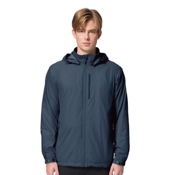 【Wildland 荒野 男 輕量天鵝絨防風防潑保暖外套《夜空藍》】0B32908/機能外套/保暖外套