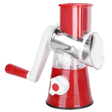 多功能3合1手搖滾筒刨切菜器  26 x 11.5 x 24cm  酒紅色  1個