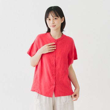 亞麻蝙蝠袖上衣 紅F