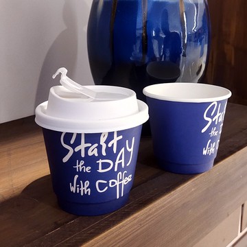 克萊因藍紙杯 飲料咖啡市集活動 多款容量可選擇 客製LOGO 預購10~12天出貨電子發票