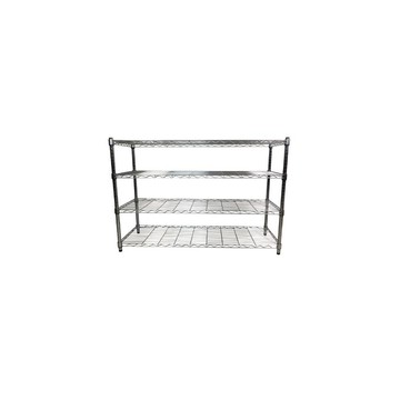 Top queen 【Top queen】45 x 120 x 60 cm 四層鐵力士鍍鉻萬用收納架