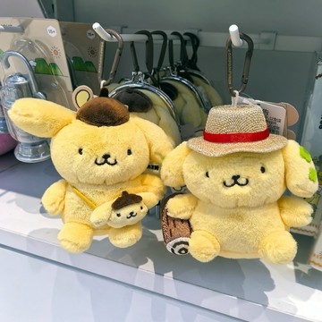 【🔥蟹憂雜貨鋪 免運🔥】正品代購 miniso 名創優品 x 布丁狗 一起出發系列坐姿挎包挂件 可愛毛絨公仔