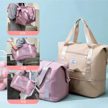 【隔日到貨】短途旅行包 折疊旅行包 多功能後背包 女包手提大容量輕便運動健身背包多功能雙肩行李收納袋