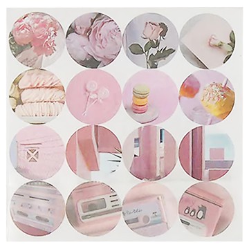 德德小品集 繁色陌然便簽紙 + 裝飾貼組  200 x 95mm  櫻色  42張  3個