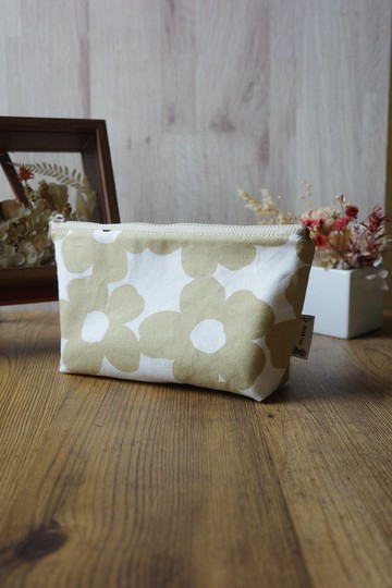 卡其花 - 化妝包 萬用包 收納袋  | 海柏手作