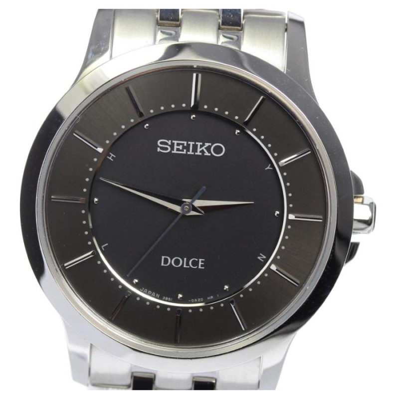 SEIKO セイコー ドルチェ ソーラー 3B51-0AK0 腕時計 ネイビー SEIKO （豪華おまけ有） セイコー ドルチェ＆エクセリーヌ
