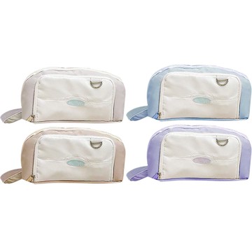 素雅風弧形大容量筆袋 (款式隨機出貨)