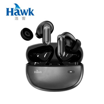 【Hawk 浩客】W10 入耳/半入耳 可調式藍牙降噪耳機｜沉穩灰【三井3C】
