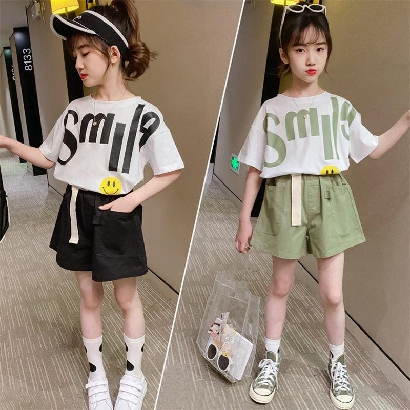 子供服 セットアップ 女の子 春夏 半袖 上下セット 韓国子供服 キッズ ジュニア Tシャツ デニムパンツ ショート丈 可愛い おしゃれ 小学生 通学着 通販 Lineポイント最大0 5 Get Lineショッピング