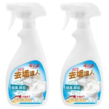 Klean J 可立潔 浴廁去垢達人 超效分解頑垢 除臭解垢 葡萄柚香味  2瓶  450g